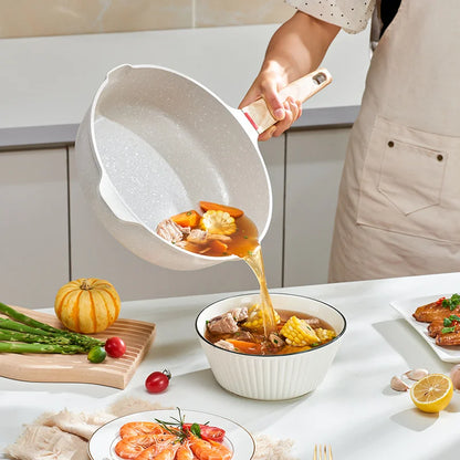 GIANXI Nonstick Pan Multifunctional Aluminum Alloy Coated With Medical Stone Wok Steak Egg Pancake Pot Set Kitchen Utensils by Sama Homes - Sustainable Living (View 3)