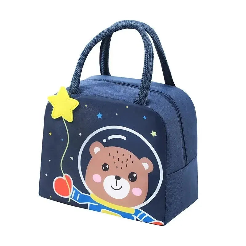 Tote Lunch Box Bag Cartoon 3D Three-Dimensional Insulation Student Lunch Bag Thickened Aluminum Foil Insulation – Image 8