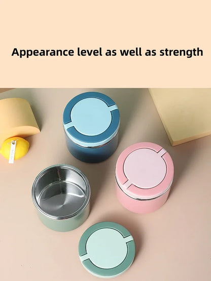 Stainless Steel Food Thermal Jar Vacuum Cup Soup Bowl Lunch Box with Handle Portable Sealed Bento Box Thermos Storage Containers – Image 7