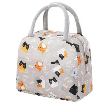 Cartoon Cute Portable Tote Lunch Box Bento Box Animal Pattern Lunch Bag Insulated Food Bag Lunch Box Bag Picnic Bag – Image 17