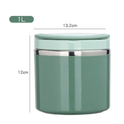 Stainless Steel Food Thermal Jar Vacuum Cup Soup Bowl Lunch Box with Handle Portable Sealed Bento Box Thermos Storage Containers – Image 6