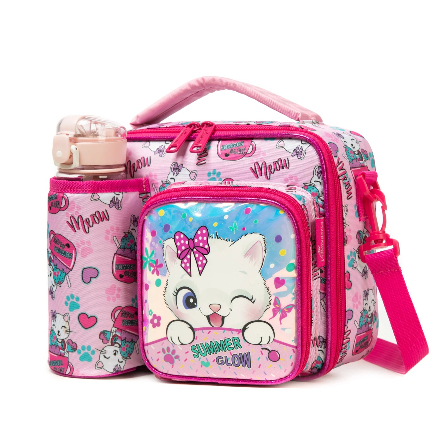 Kids Lunch Bag with Comparments for Girls Toddler School Teen Lunch Box Tote Bag Double Decker Cooler Insulated Lunch Bag – Image 7
