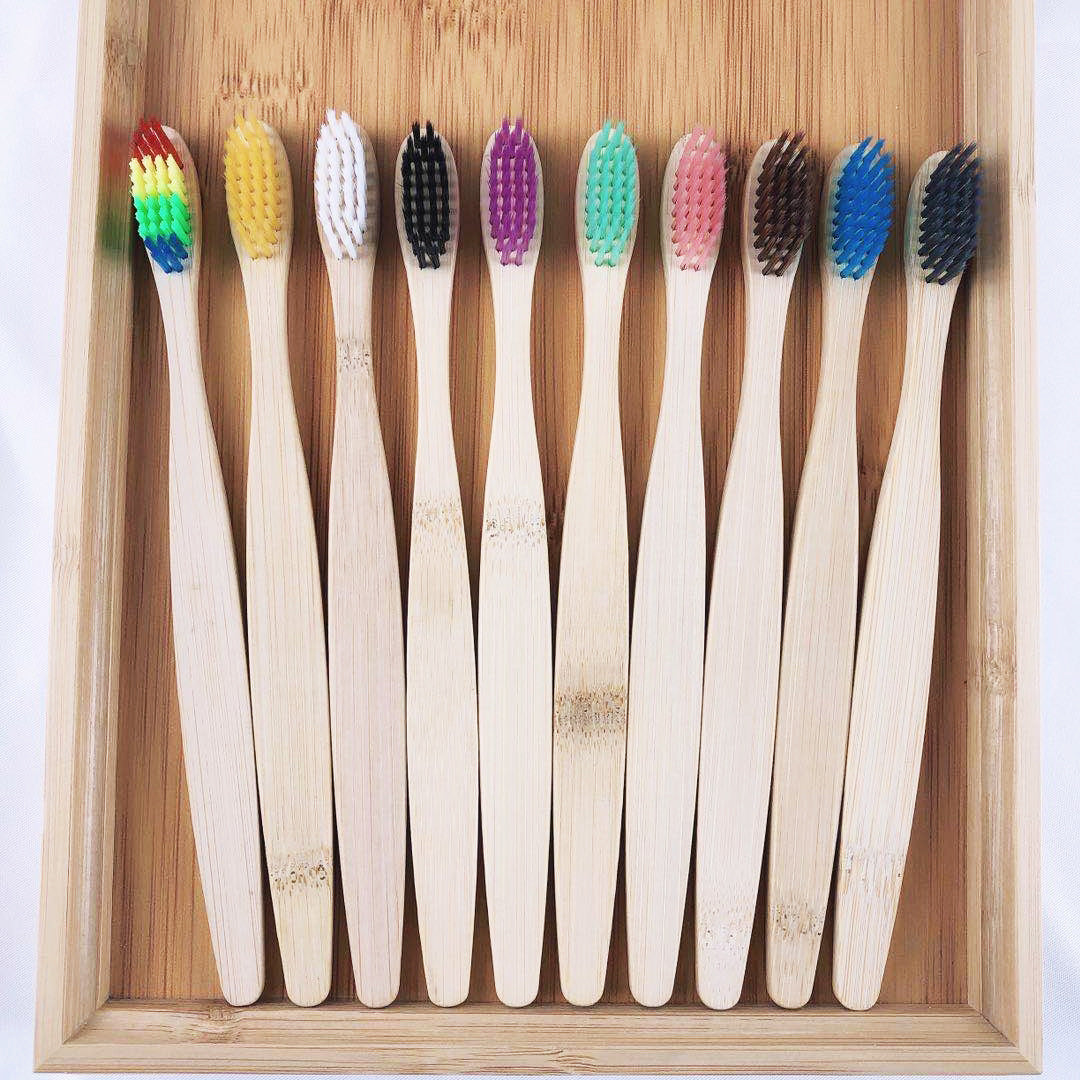30pcs ECO Friendly Toothbrush Bamboo Toothbrushes Resuable Portable Adult Wooden Soft Tooth Brush For Home Travel Hotel - Image 8