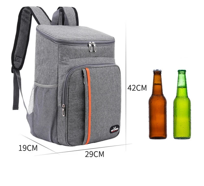 18L Portable Thermal Lunch Bag Food Box Durable Waterproof Cooler Ice Insulated Case Camping Oxford Dinner Backpacks Icebox – Image 7