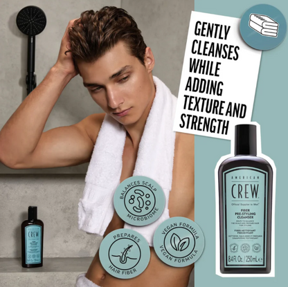 American Crew Fiber Pre Styling Shampoo 250ml by American Crew - Sustainable Living (View 5)