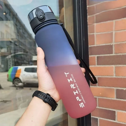500ML/650ML/1000ML Large Capacity Sports Bottle Motivational Leak Proof Portable Reusable Plastic Cups Outdoor Travel Gym Jugs by Sama Homes - Sustainable Living