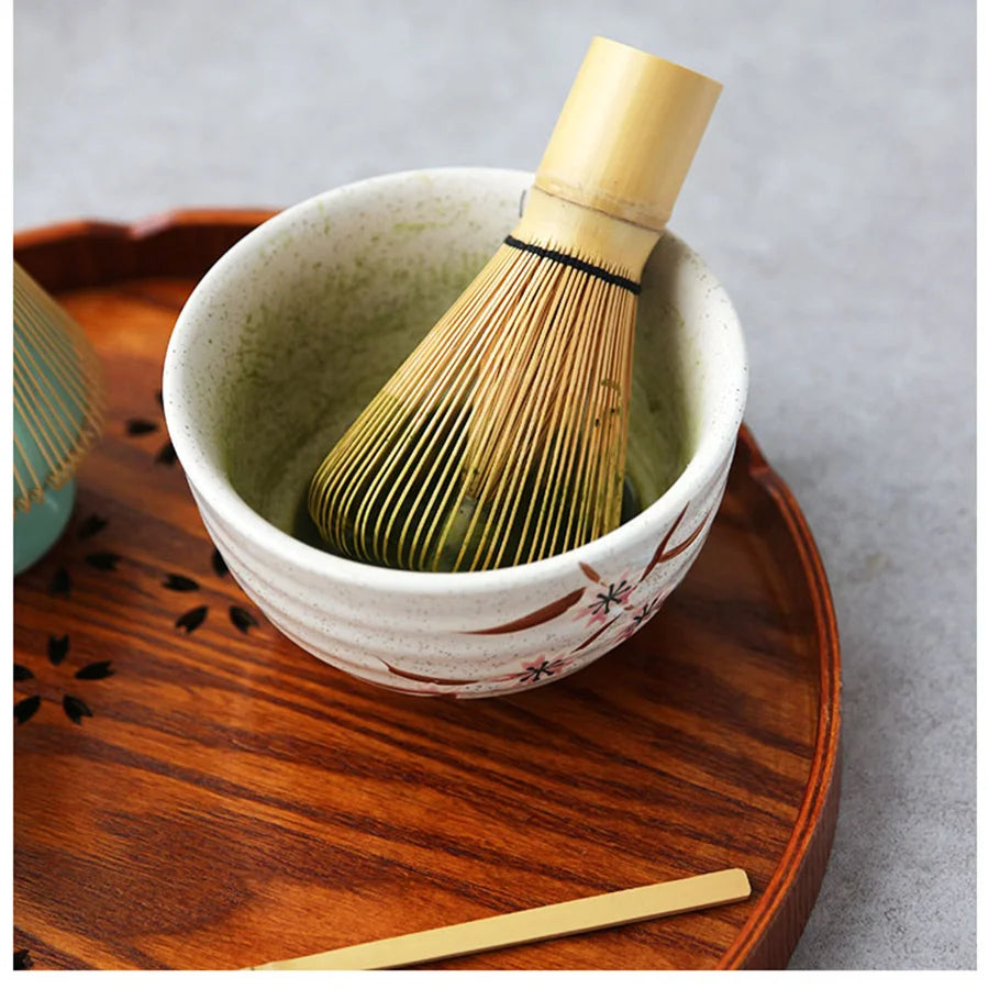 Premium Japanese Matcha Tea Set Bamboo Whisk – Green Tea Mixing & Kitchen Accessory - Image 2
