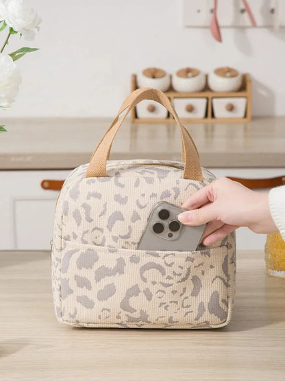 1 Pack of Ink Pattern Insulation Bag, Bento Bag, Lunch Box Bag, Outdoor Travel Ice Pack, Picnic Bag, Lunch Bag – Image 15