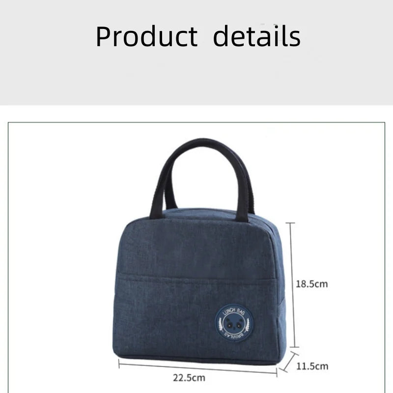 Fashion New Ion Aluminum Foil Insulation Lunch Bags Ice Storage Pack Student Portable Waterproof Picnic Box Bag – Image 4 - Image 5