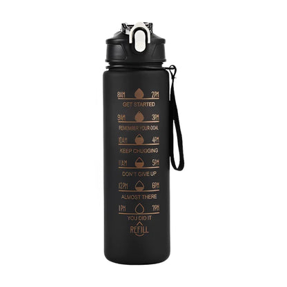 800ML Large Capacity Sports Water Bottle Leak Proof Plastic Drinking Cup With Scale Suitable For Travel Fitness Leakproof by Sama Homes - Sustainable Living (View 14)