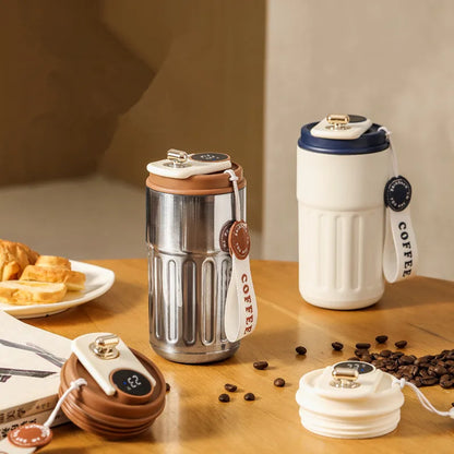Smart Thermos Bottle with LED Temperature Display – 316 Stainless Steel Vacuum Insulated Coffee Mug | Portable Office & Travel Cup (450ml) – Image 7