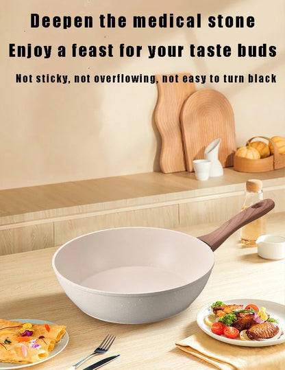 Non-Stick Pan Saucepan Frying Pan Wok Pan Home Steak Skillet Pancake Fried Induction Cooker Gas Stove Special Kitchen Cookware by Sama Homes - Sustainable Living (View 8)