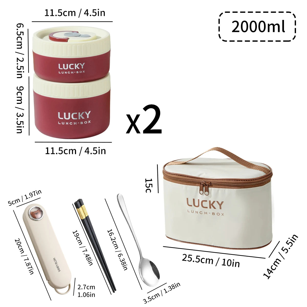 WORTHBUY Portable Sealed Thermal Lunch Box For Kids Stackable Microwave 304 Stainless Steel Bento Box Insulated Food Container – Image 34