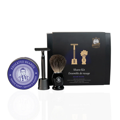 Educated Beards Balsam Eclipse Shave Kit by Educated Beards - Sustainable Living