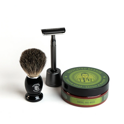 Educated Beards Smoke & Moss Shave Kit by Educated Beards - Sustainable Living (View 2)