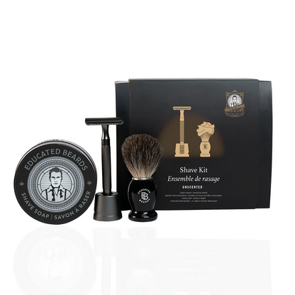 Educated Beards Unscented Shave Kit by Educated Beards - Sustainable Living