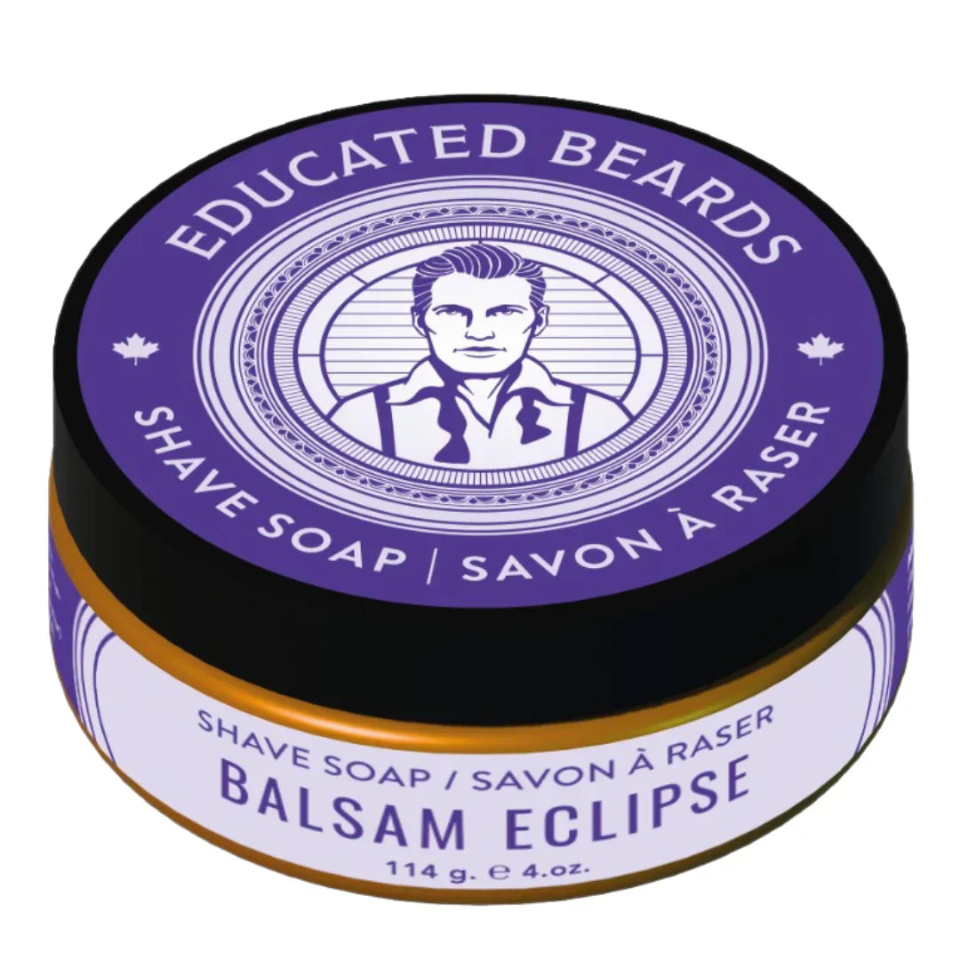 Educated Beards Balsam Eclipse Shave Soap 114g - Eco-friendly - Sama Homes