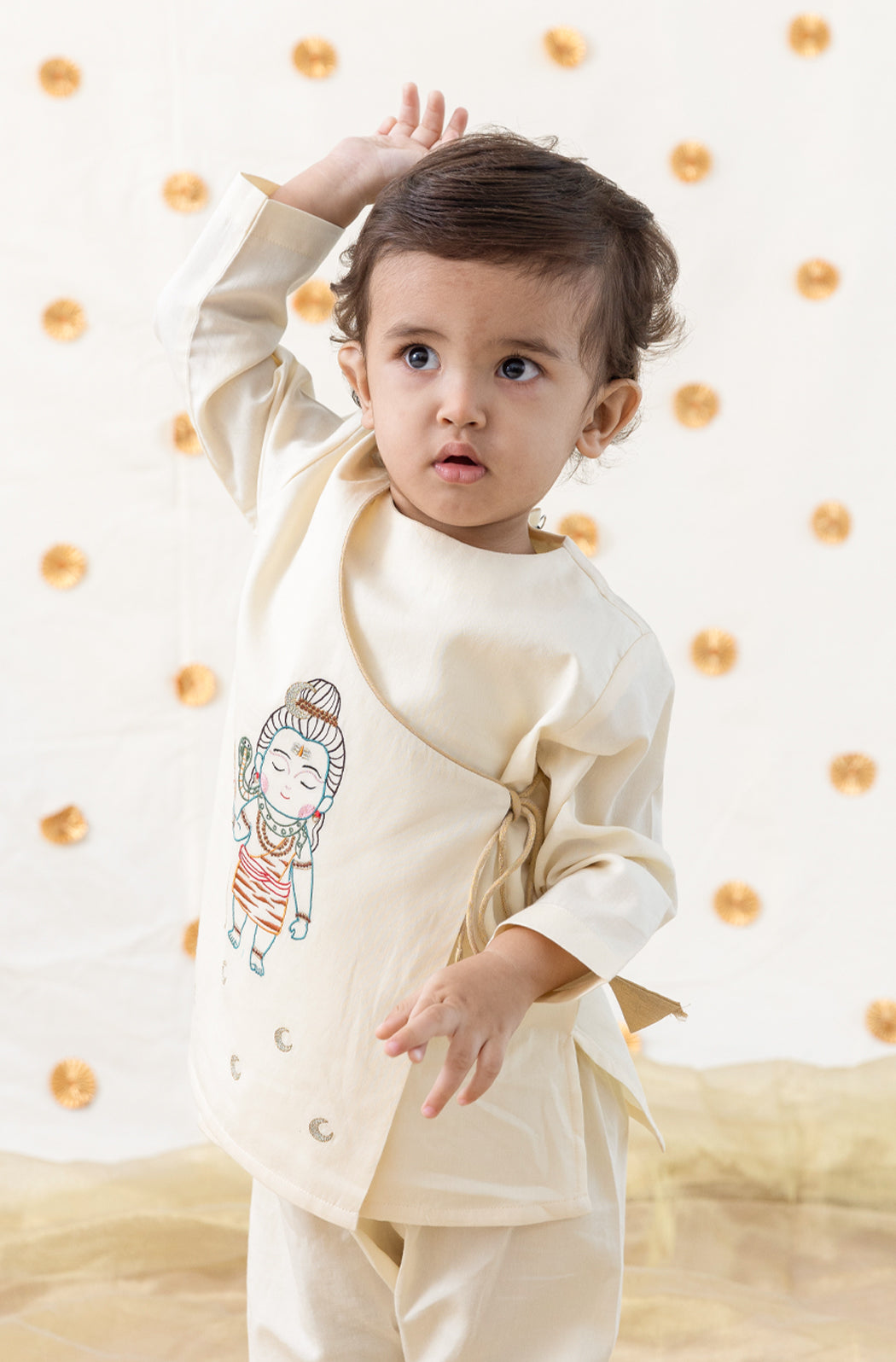 Shiv Baby Kurta Pyjama Set - Cream