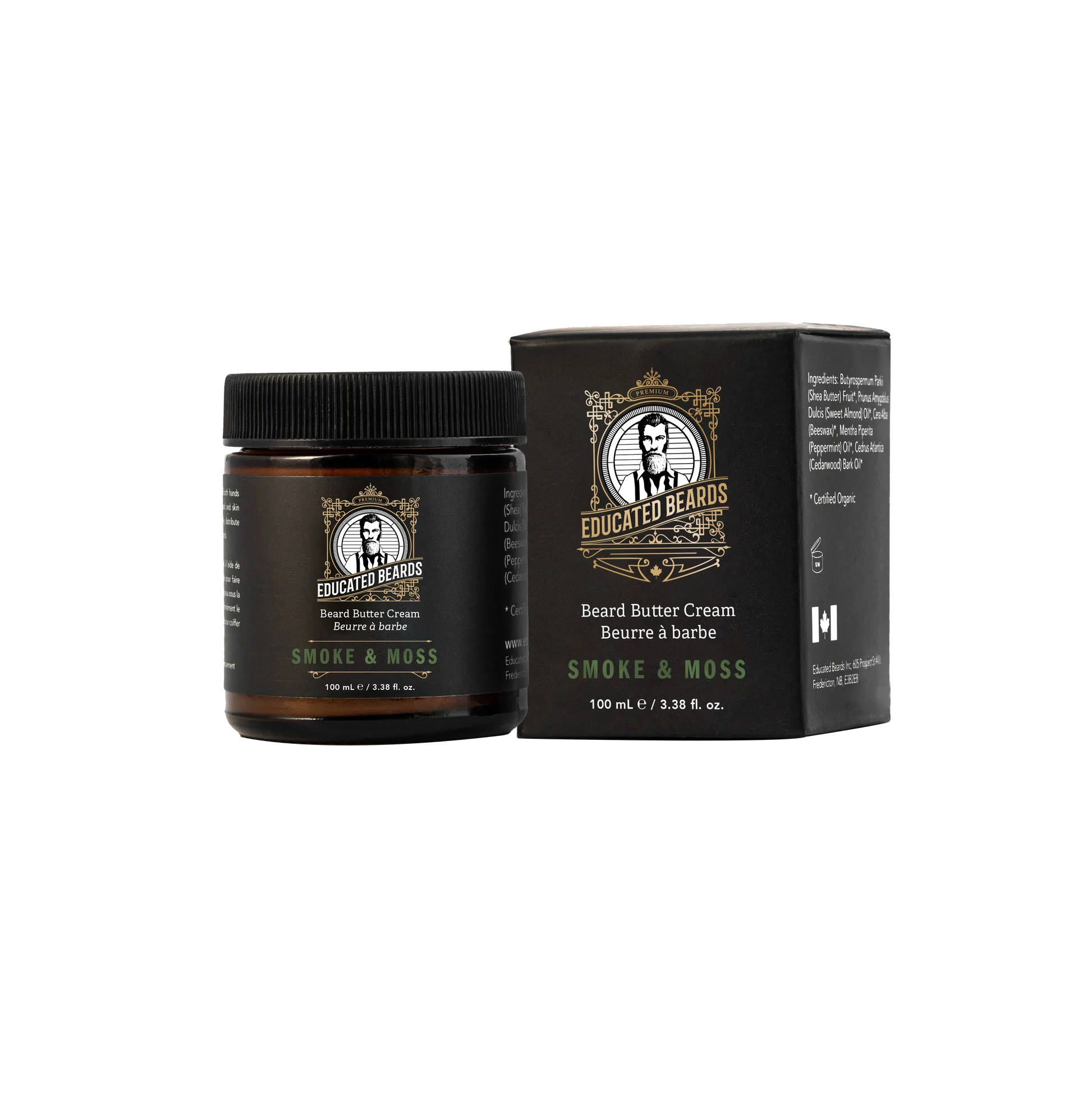 Educated Beards Smoke & Moss Beard Butter Cream 118ml - Eco-friendly - Sama Homes