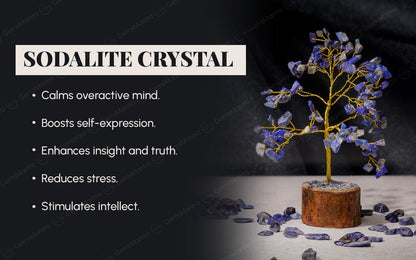 Small Sodalite Crystal Tree by SAMAHealing - Sustainable Living (View 3)