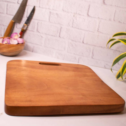 Square Neem Wood Chopping Board by Sama Homes - Sustainable Living (View 2)