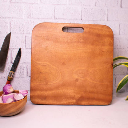 Square Neem Wood Chopping Board by Sama Homes - Sustainable Living