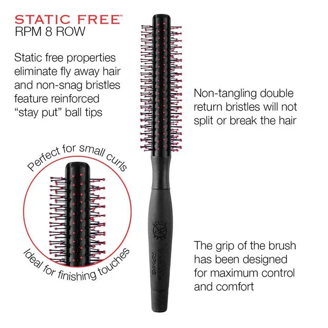 Cricket Static Free RPM-8 Row Round Brush by Cricket - Sustainable Living (View 2)