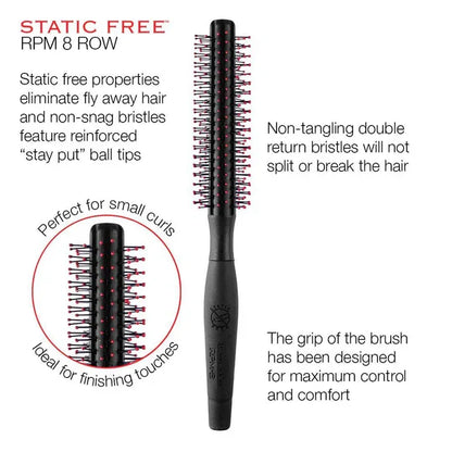 Cricket Static Free RPM-8 Row Round Brush by Cricket - Sustainable Living (View 2)