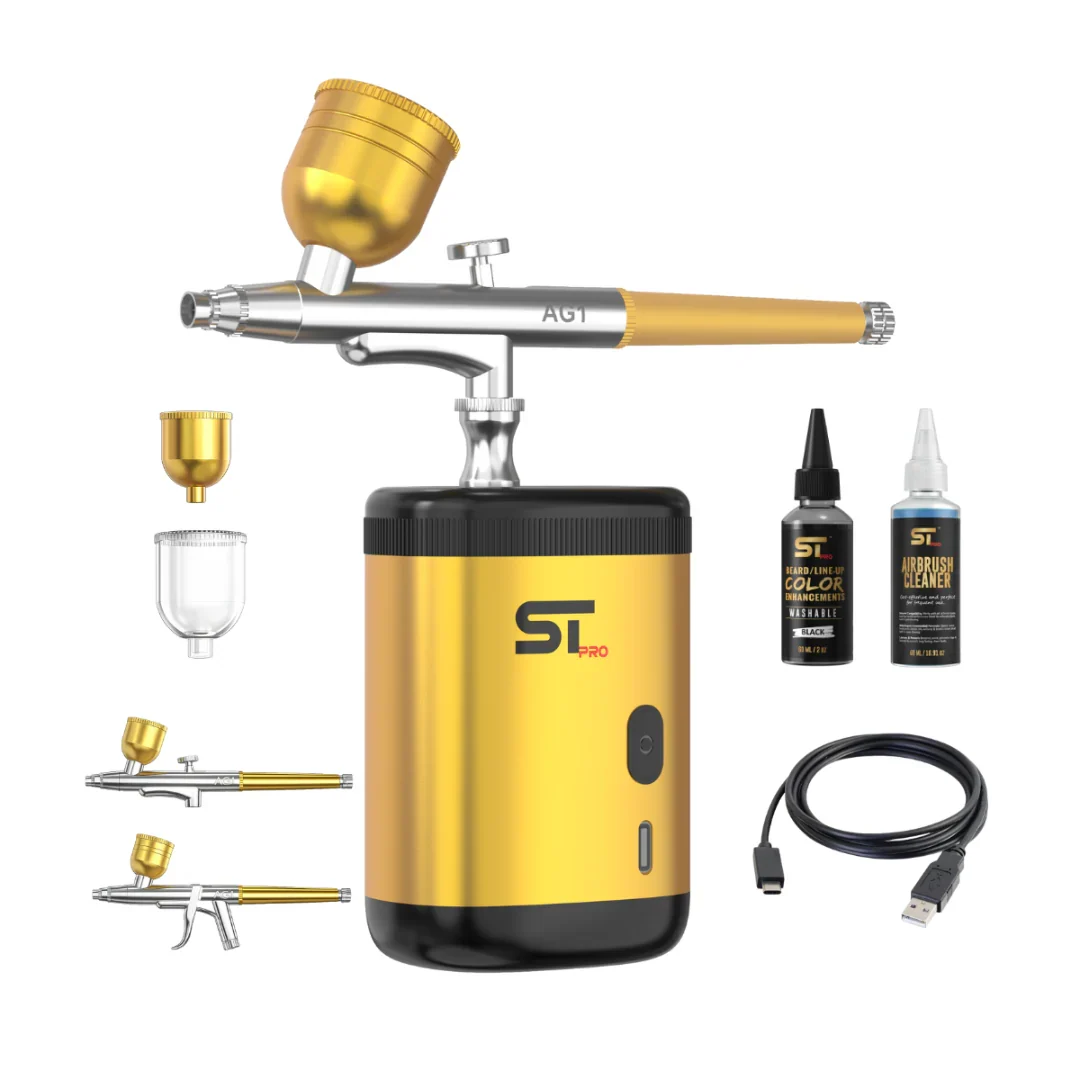 Supreme Airbrush Gun Version 1  Full Kit Gold by Supreme - Sustainable Living