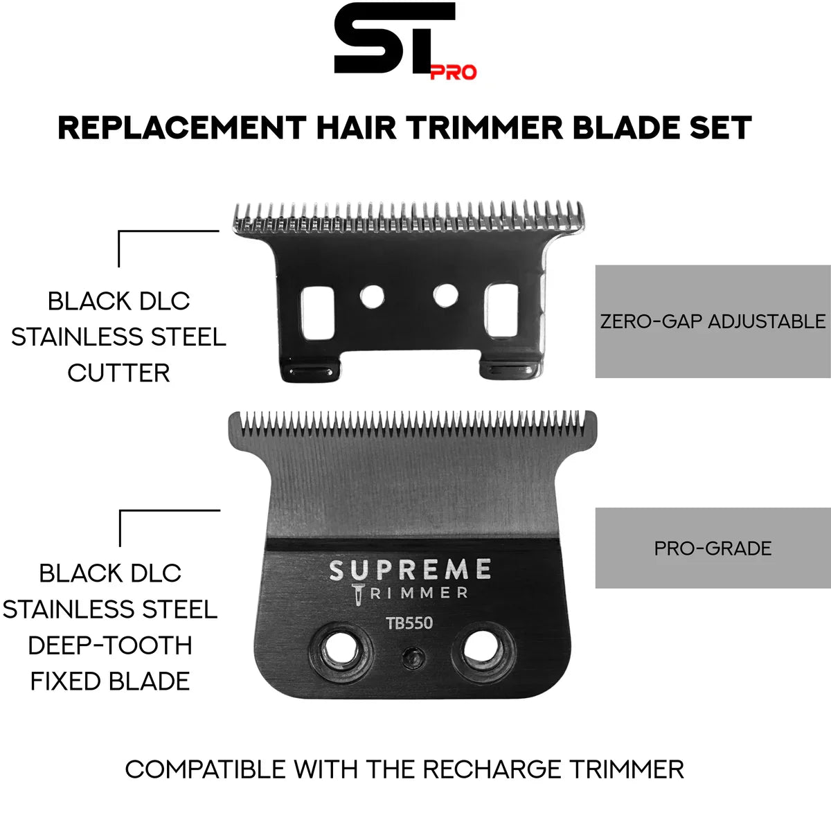 Supreme Deep Tooth Titanium DLC Blade by Supreme - Sustainable Living (View 6)