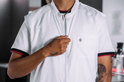 Barber Strong The Barber Vest - White by Barber Strong - Sustainable Living (View 5)