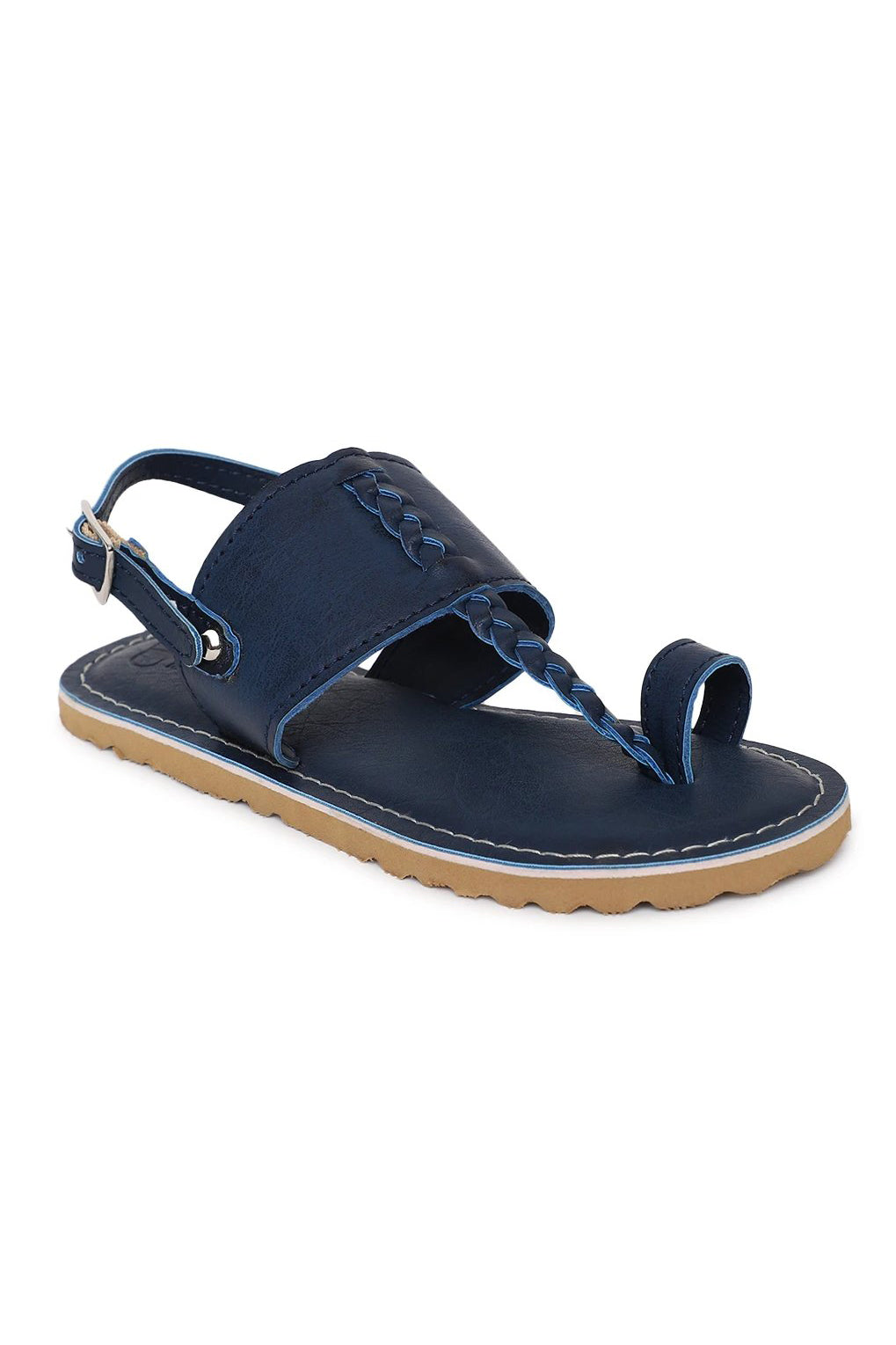 Boy Blue Braid Kohlapuri Sandal - Image 5