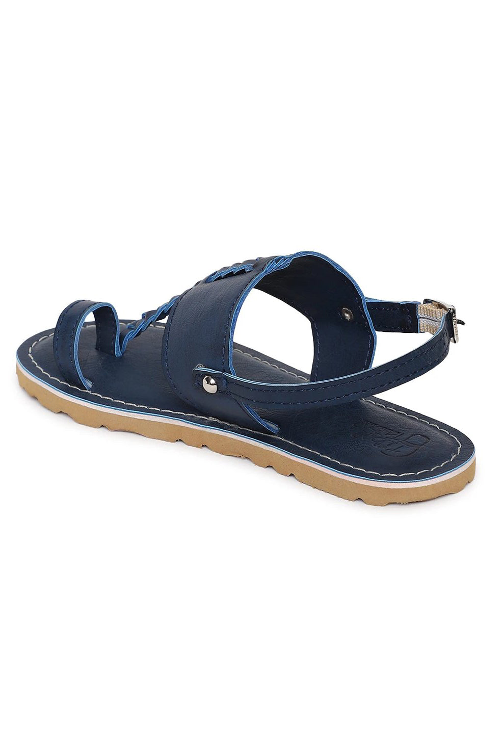 Boy Blue Braid Kohlapuri Sandal - Image 4