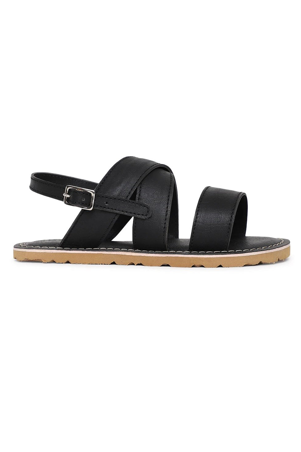 Boy Black Criss Cross Sandal - Image 7