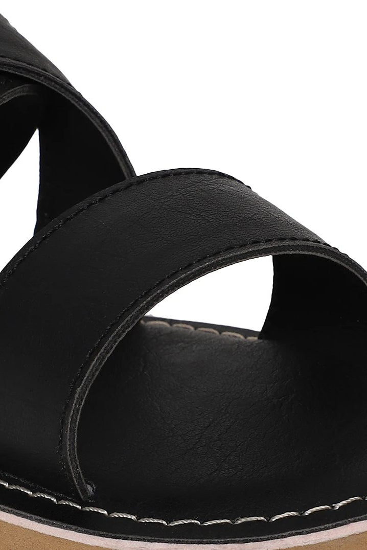 Boy Black Criss Cross Sandal - Image 2