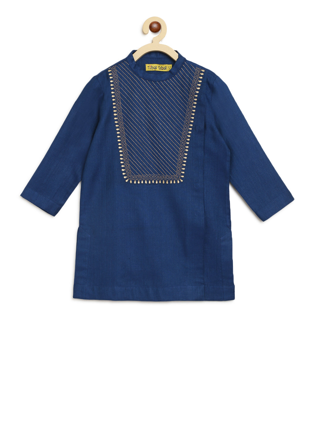 Boys Silk Blue Dhoti Set