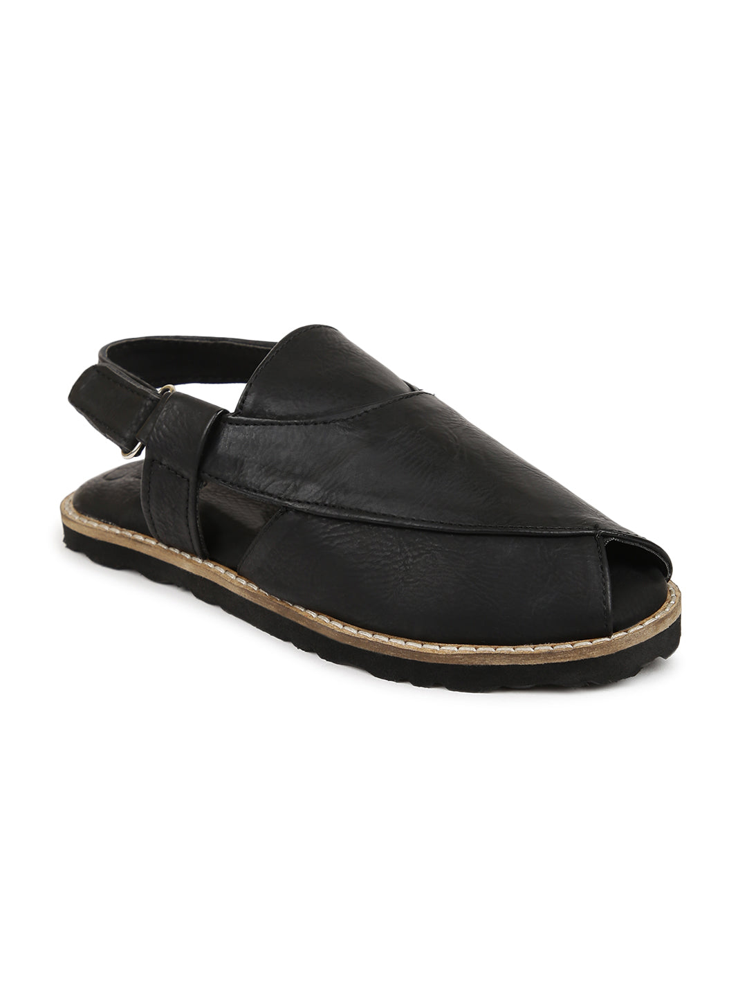 Boys Black Peshawari Shoes - Image 3