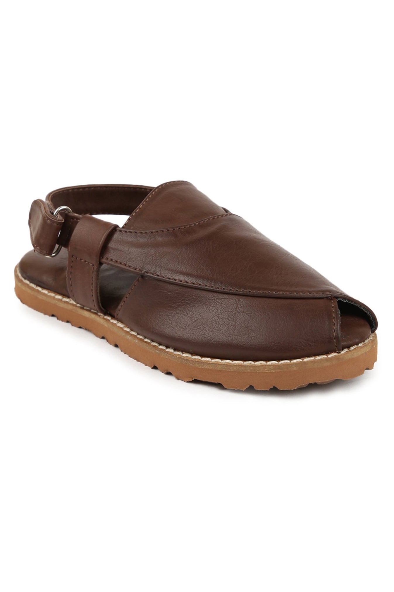 Boys Brown Peshawari Shoes