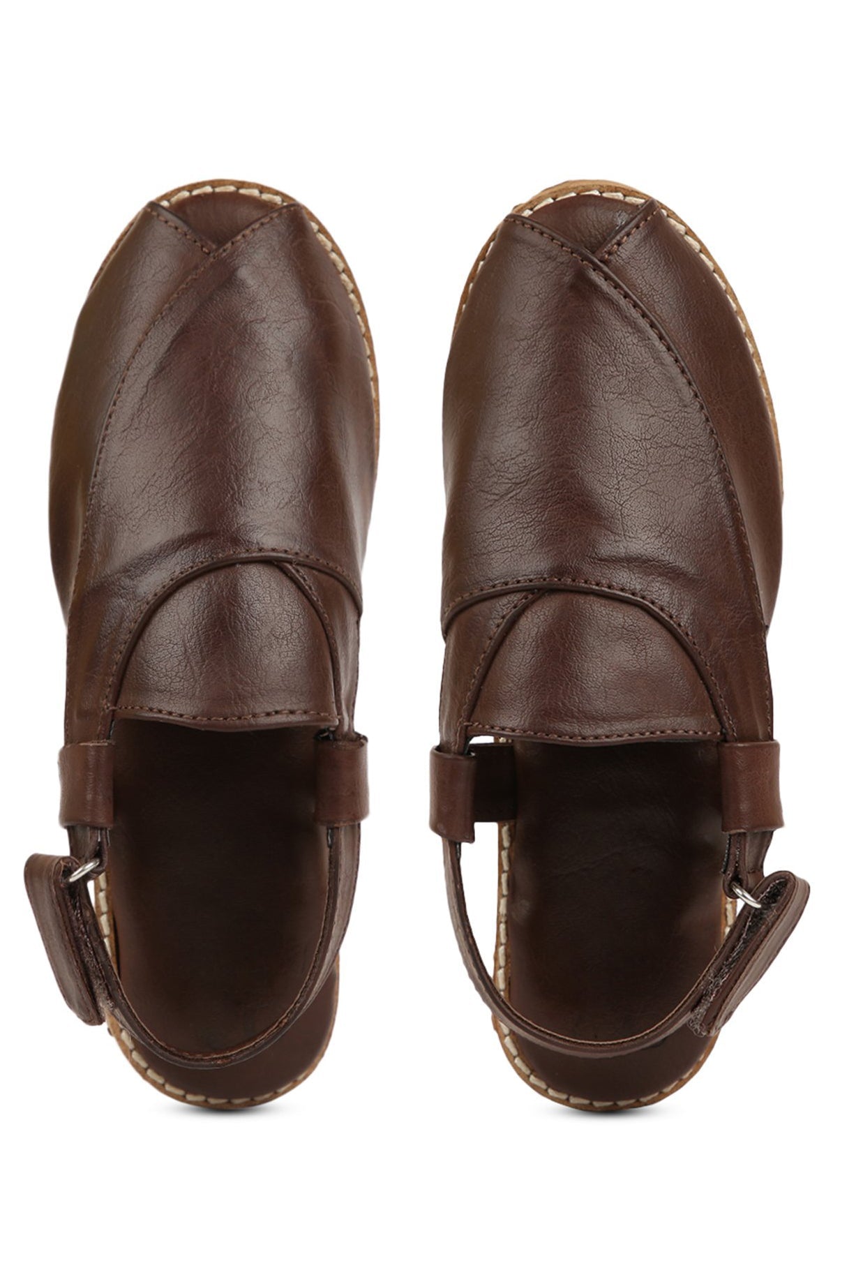 Boys Brown Peshawari Shoes - Eco-friendly - Sama Homes