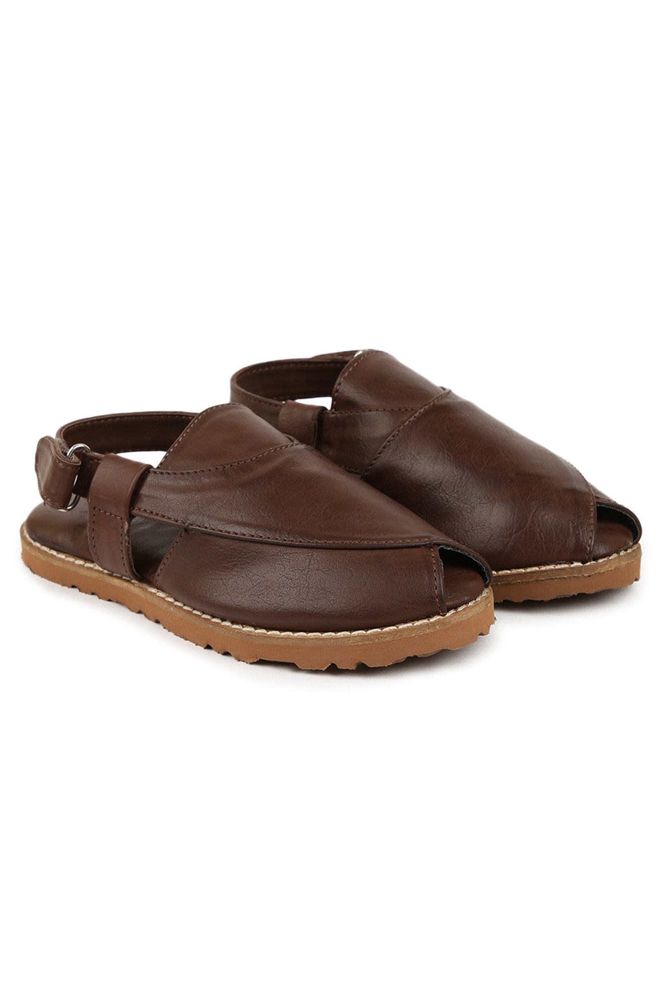 Boys Brown Peshawari Shoes