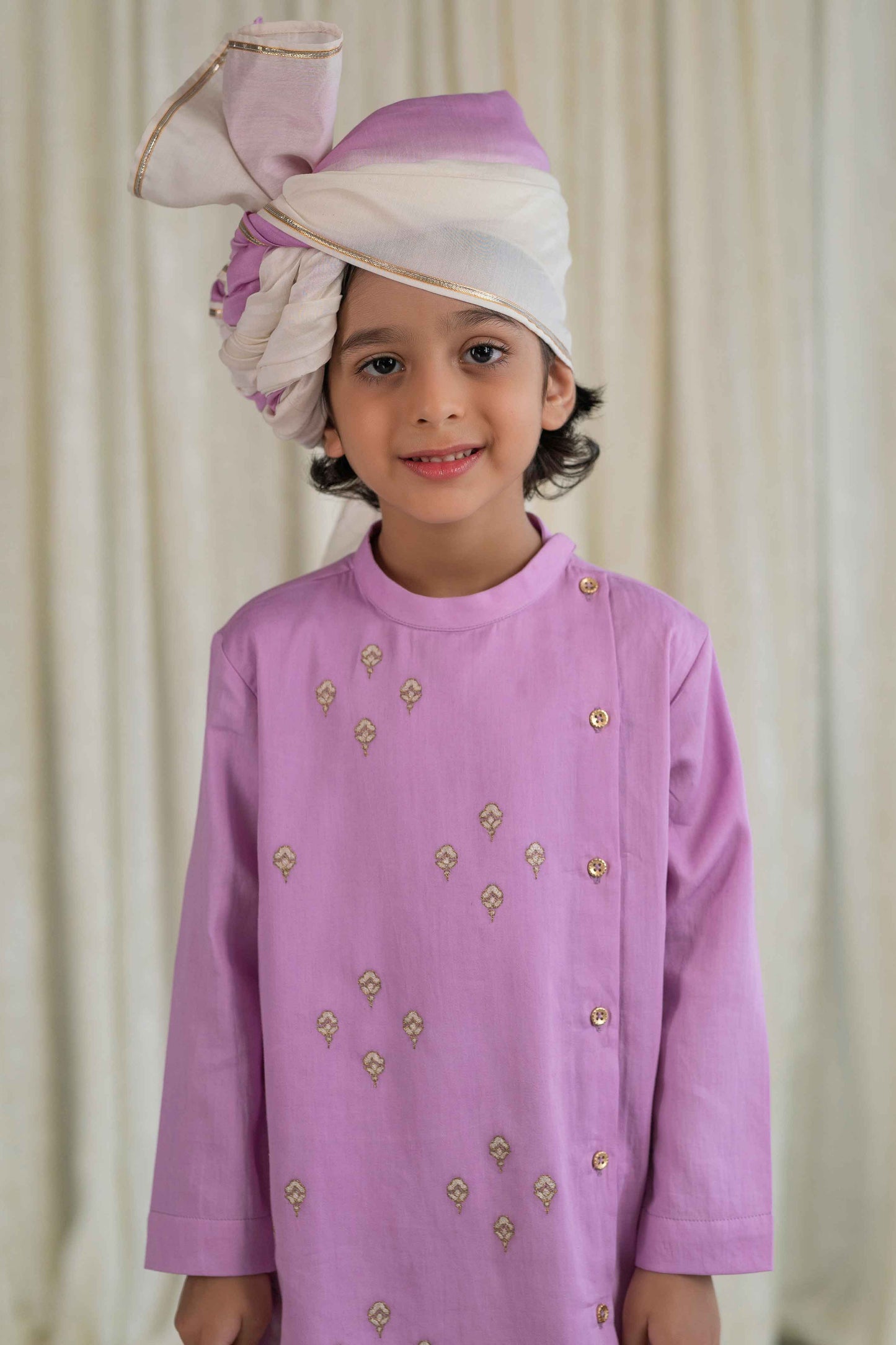 Safa Turban Ombre Fabric - Purple