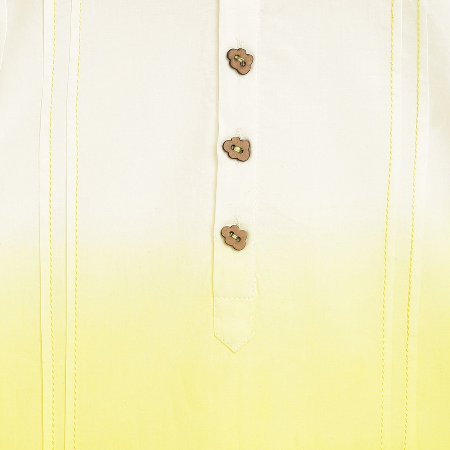 Boys Yellow Ombre Kurta - Image 5
