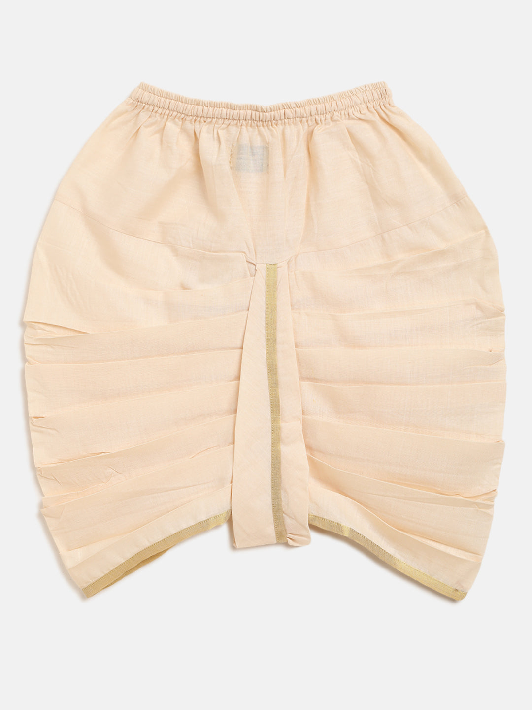 Baby Boy Yellow Printed Bandhani Dhoti Set