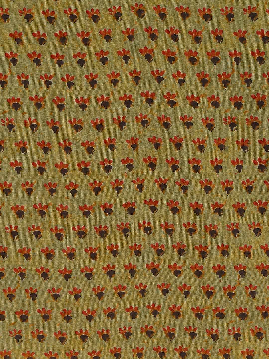 Boy Printed Buti Short Kurta - Green