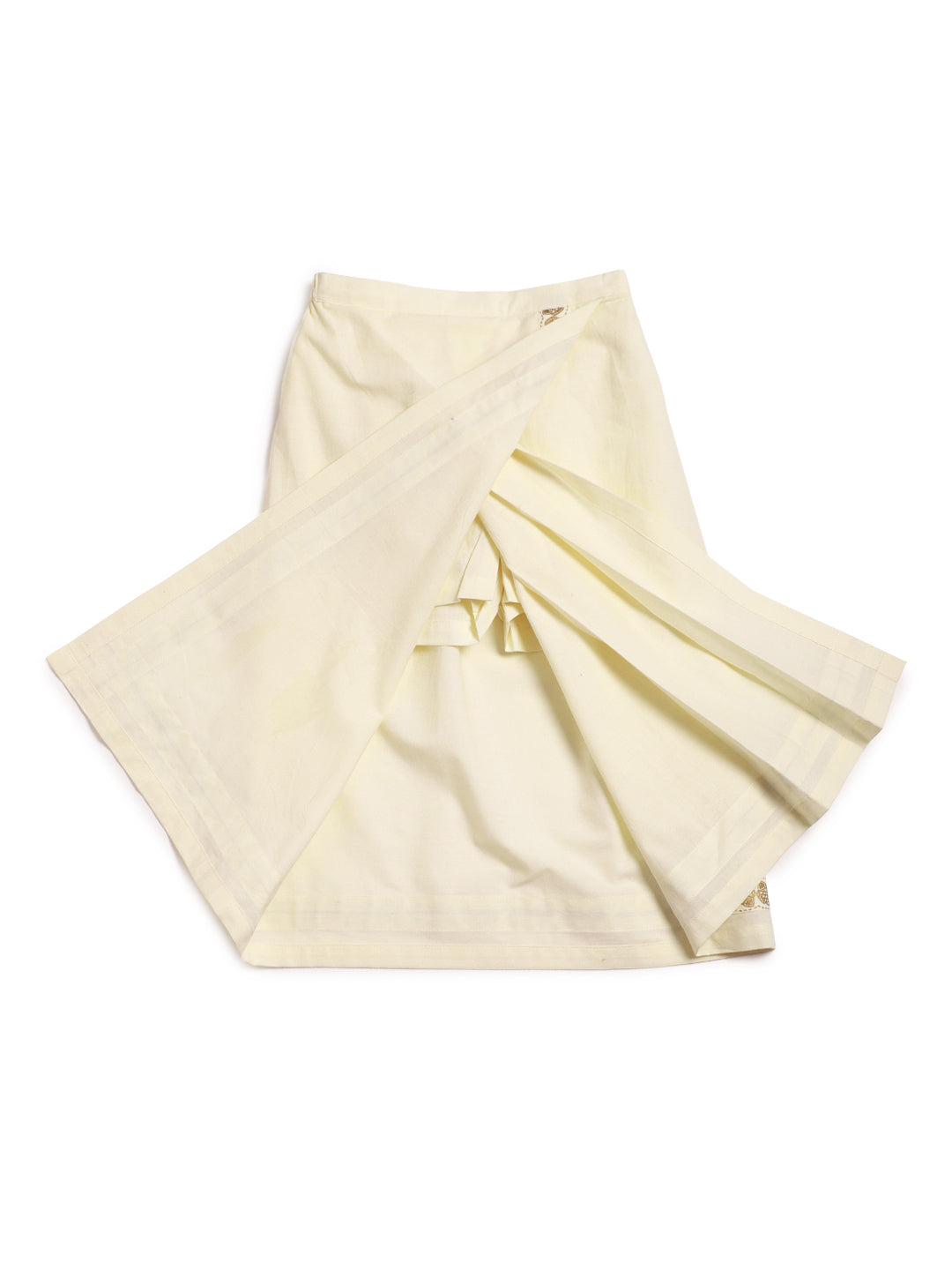 Mundu Dhoti / Angvastram - Cream