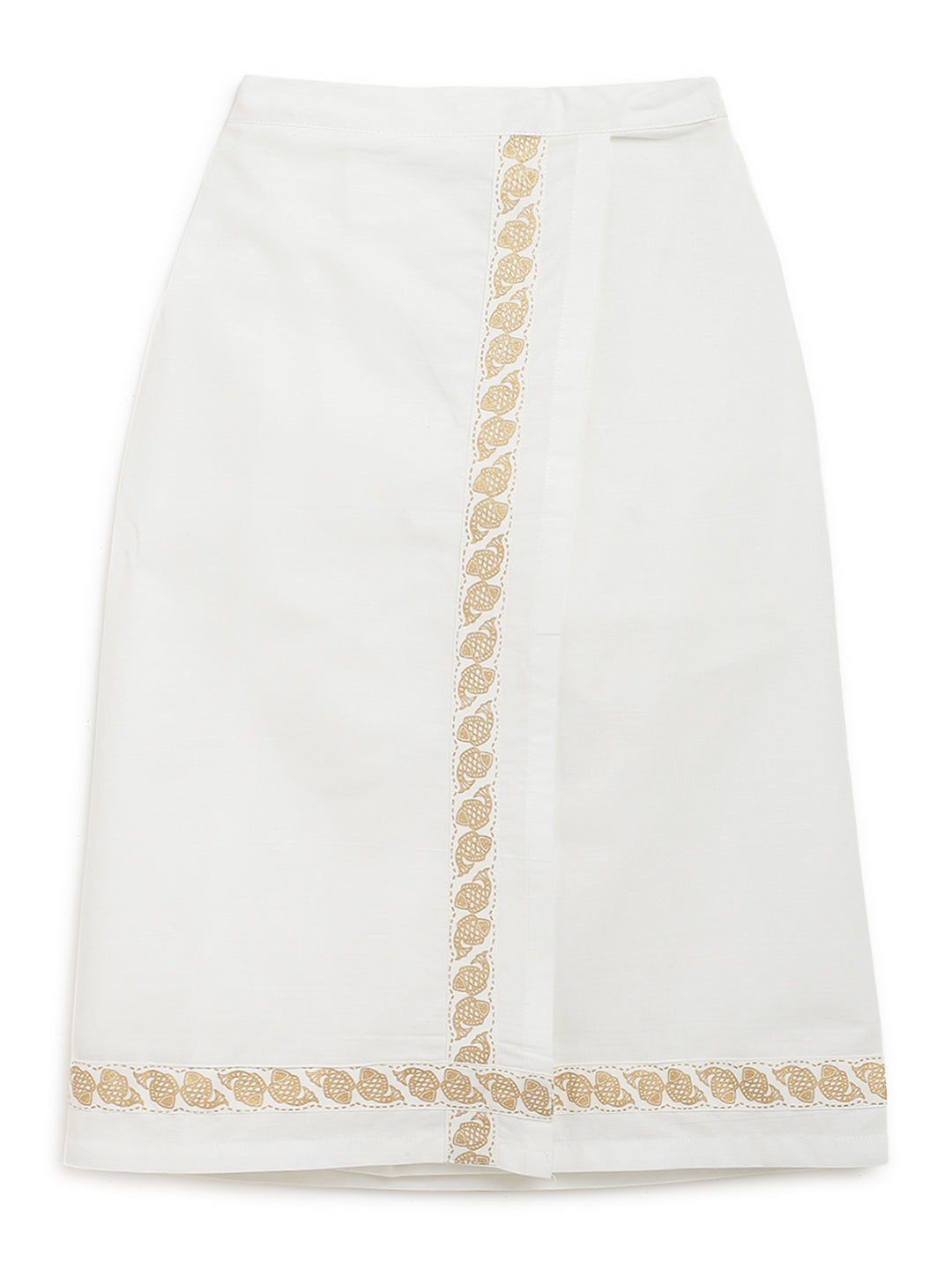 Mundu Dhoti / Angvastram - White