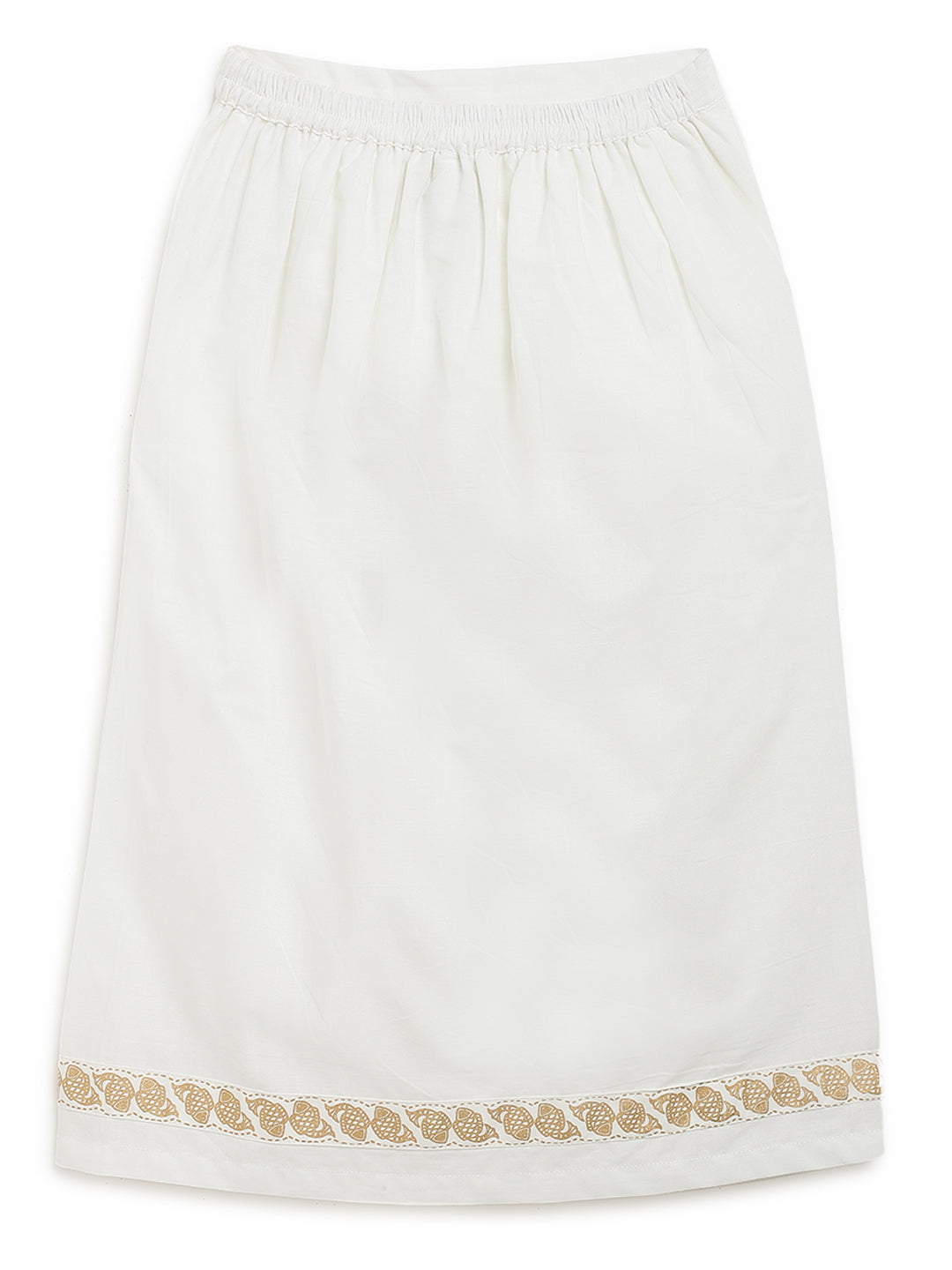 Mundu Dhoti / Angvastram - White - Image 4