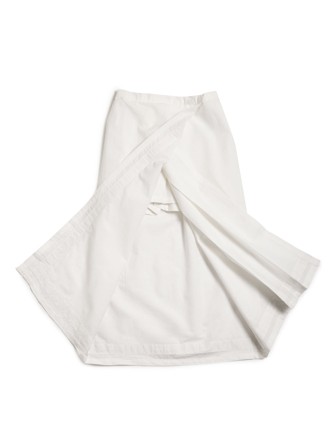 Mundu Dhoti / Angvastram - White - Image 6