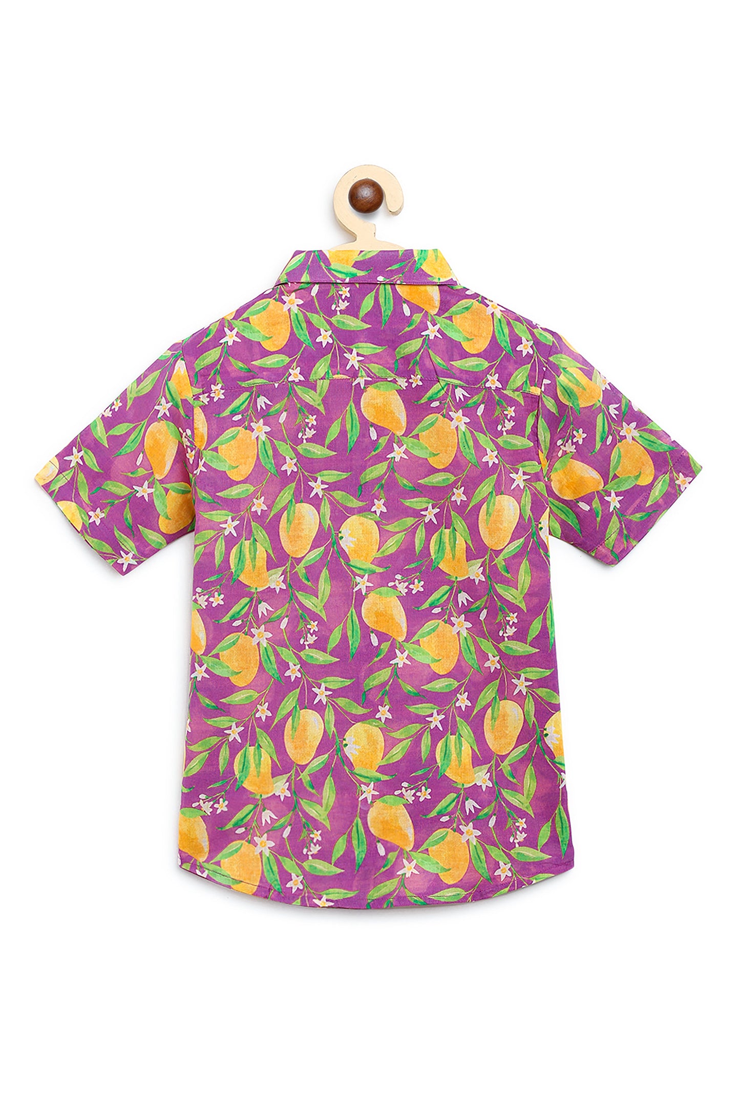 Boys Shirt Printed Mango - Purple