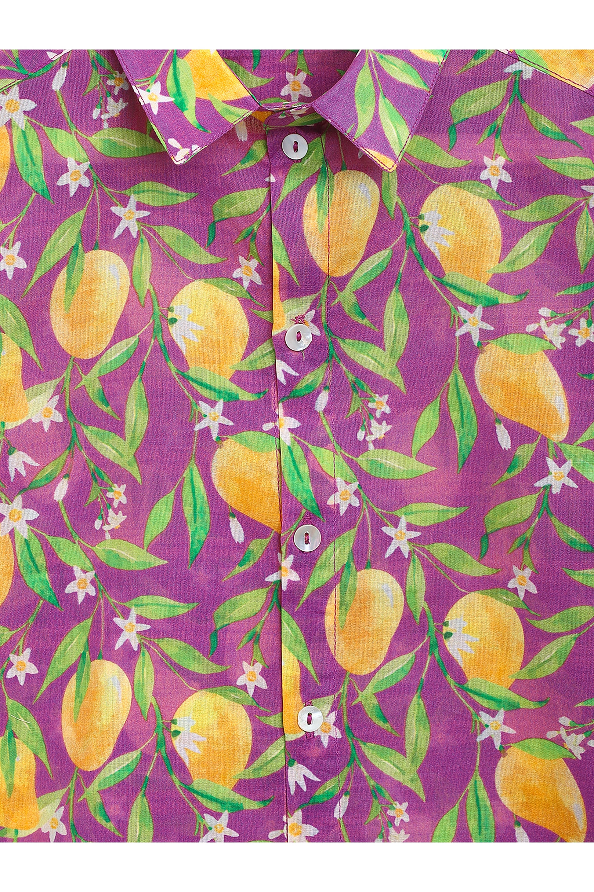 Boys Shirt Printed Mango - Purple - Image 5